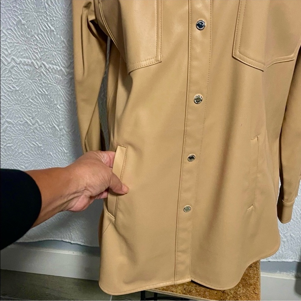 Calvin Klein Beige Button-Down Jacket - image 4